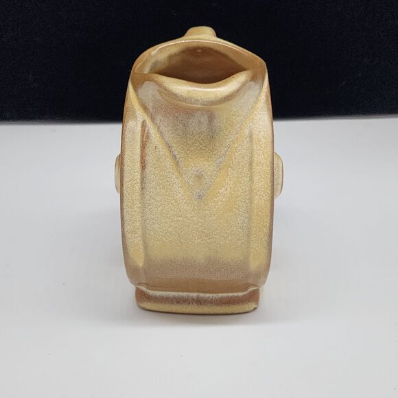 Ceramic Frankoma Wheelbarrow Themed Creamer Pitcher Light Brown Tan 4" - Picture 7 of 9